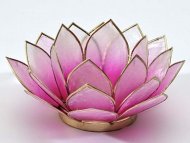 Lotusblomma för värmeljus, rosa