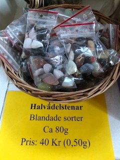 Blandade stenar Ca 80 gram